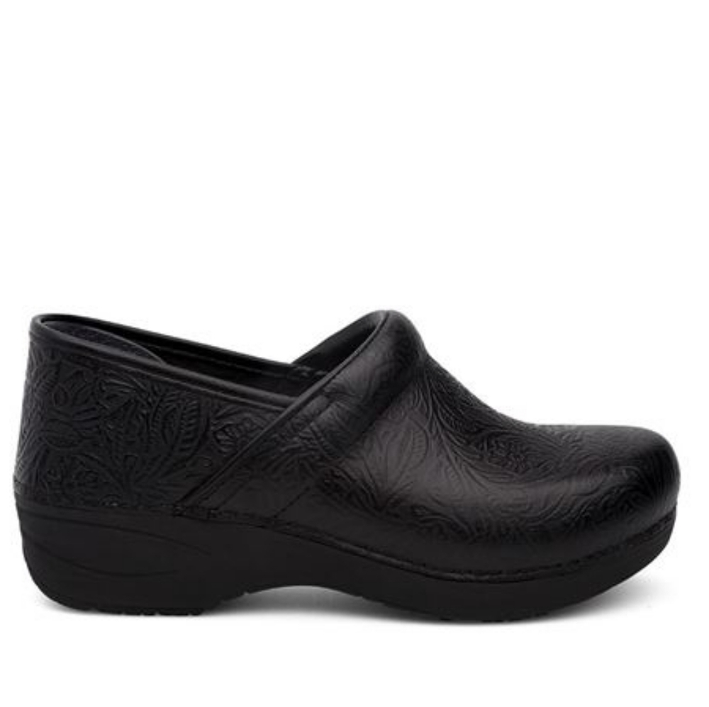 Dansko XP 2.0 Black Floral Tooled
Clogs